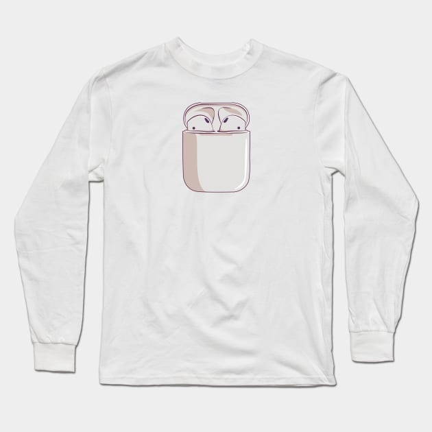 earphones Long Sleeve T-Shirt by enimu